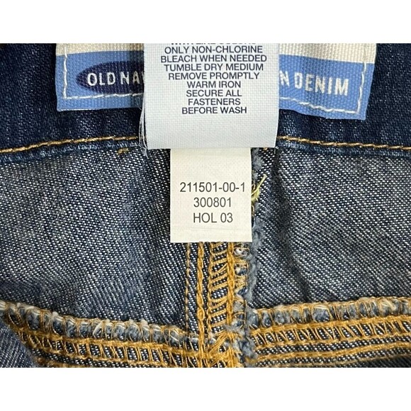 Vintage Old Navy Bib Overalls Women's XL Blue Denim Farmcore Workwear - Picture 11 of 11